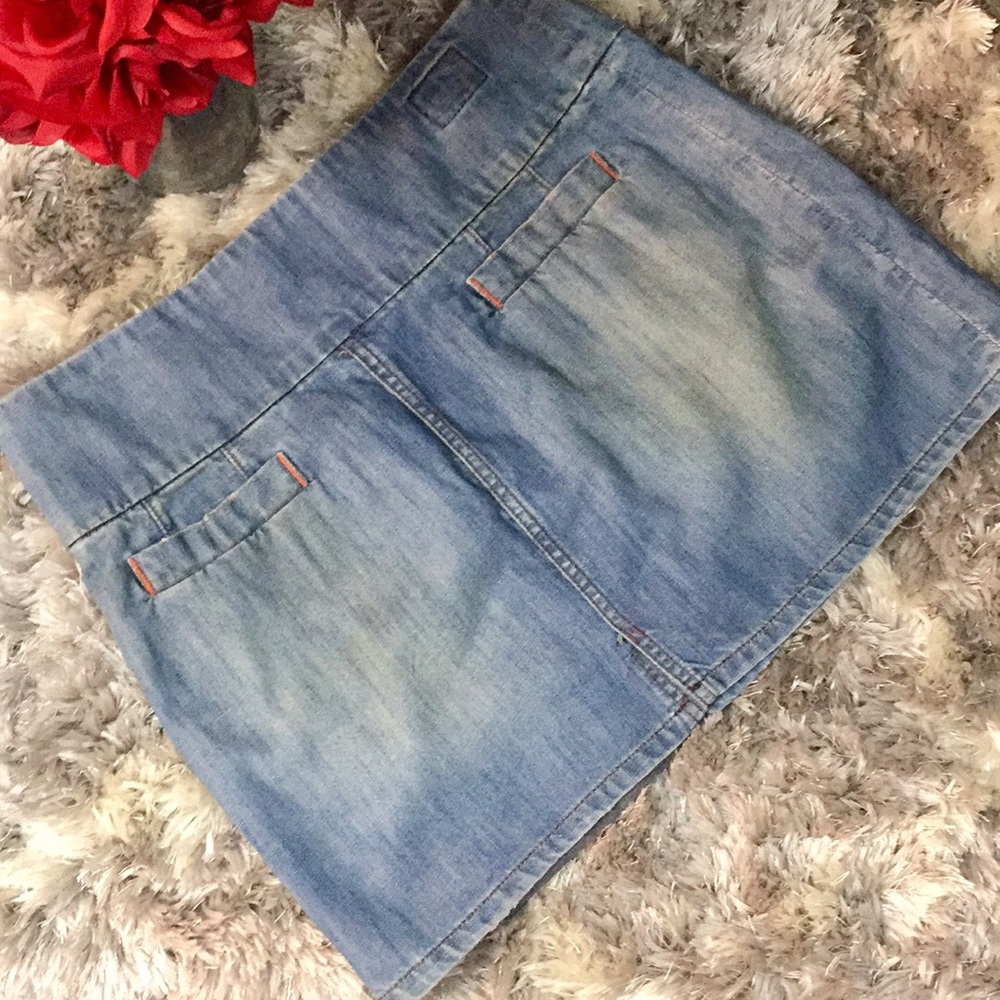 Jean Mini Skirt - Picture 3 of 8